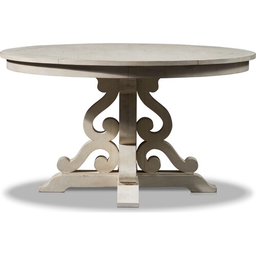 Charthouse Round Dining Table - Alabaster