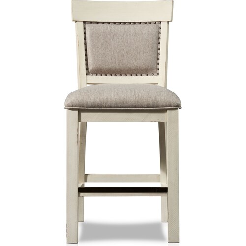 Charthouse Counter-Height Upholstered Stool - Alabaste