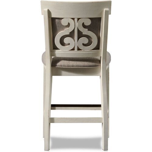 Charthouse Counter-Height Upholstered Stool - Alabaste
