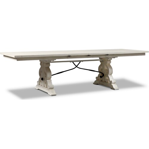 Charthouse Rectangular Extendable Dining Table and 4 Dining Chairs - Alabaste