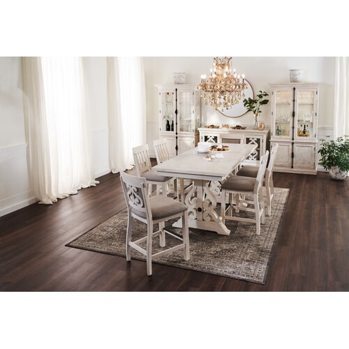 Charthouse Counter-Height Dining Table and 4 Stools - Alabaste