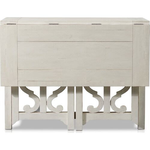 Charthouse Breakfast Bar and 2 Counter-Height Backless Stools - Alabaste 4 Charthouse Breakfast Bar and 2 Counter-Height Backless Stools - Alabaste