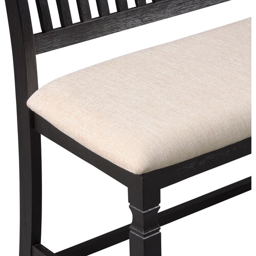 Glendale Dining Bench - Blac 4 Glendale Dining Bench - Blac