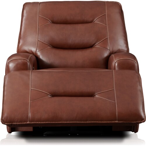 Preston Dual-Power Recliner - Carame 3 Preston Dual-Power Recliner - Carame
