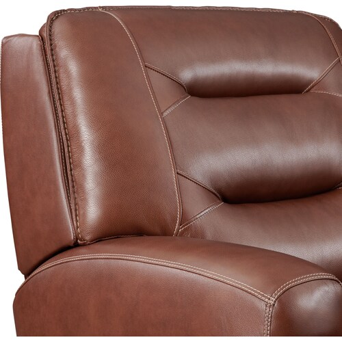 Preston Dual-Power Recliner - Carame 4 Preston Dual-Power Recliner - Carame