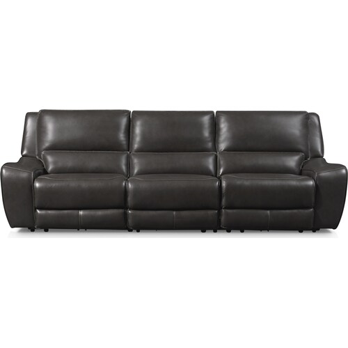 Holden 3-Piece Dual-Power Reclining Sofa - Gra