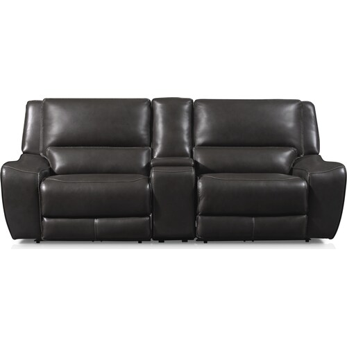 Holden Dual-Power Reclining Loveseat - Gra