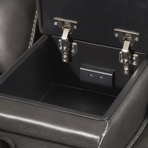 Holden Dual-Power Reclining Loveseat - Gra 8 Holden Dual-Power Reclining Loveseat - Gra