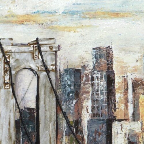 Deep Blue Bridge 39 x 59 Wall Ar