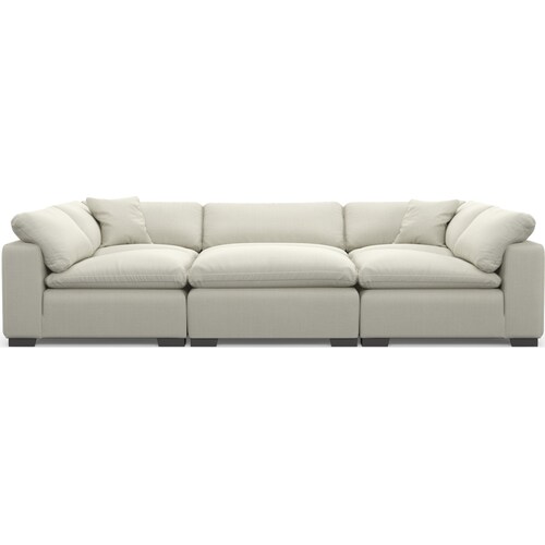 Plush Feathered Comfort 6-Piece Sectiona