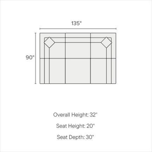 Plush Feathered Comfort 6-Piece Sectiona