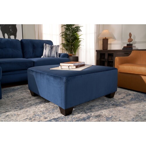 Cordelle Ottoman - Blu