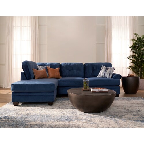 Cordelle 2-Piece Sectional with Left-Facing Chaise - Blu