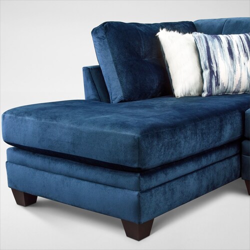 Cordelle 2-Piece Sectional with Left-Facing Chaise and Swivel Chair Set - Blu 5 Cordelle 2-Piece Sectional with Left-Facing Chaise and Swivel Chair Set - Blu