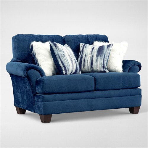 Cordelle Sofa, Loveseat and Ottoman - Blu