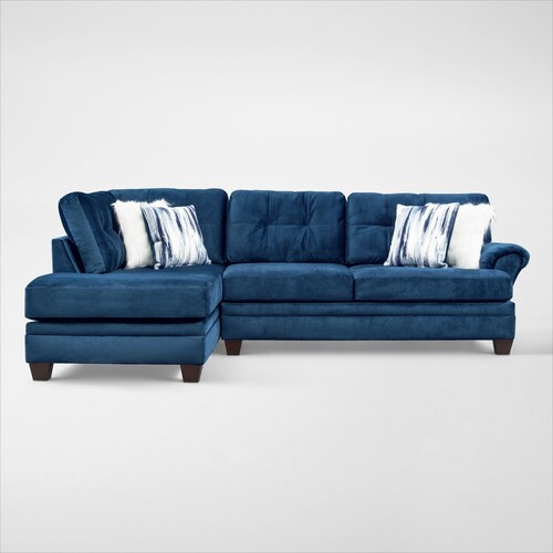 Cordelle 2-Piece Sectional with Left-Facing Chaise and Ottoman - Blu 6 Cordelle 2-Piece Sectional with Left-Facing Chaise and Ottoman - Blu