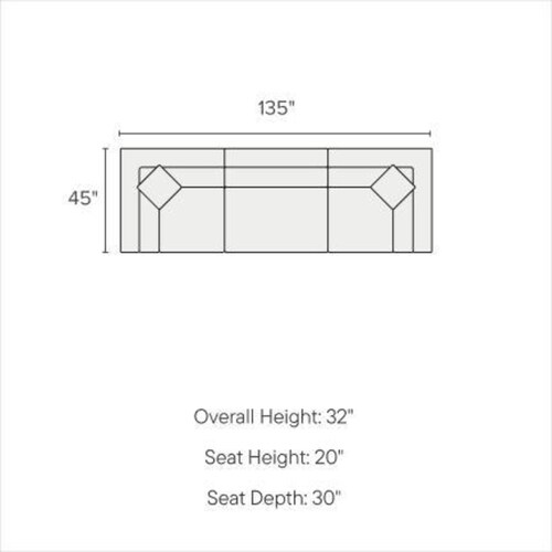 Plush Feathered Comfort 3-Piece Sofa- Anders Ivor