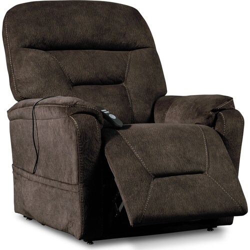 Hank Power Lift Heated Massage Recliner - Bar