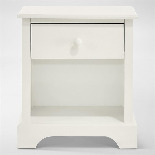 Scout Nightstand with USB Charging - Whit