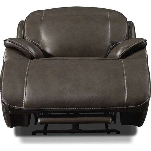 Devon Dual-Power Recliner - Charcoa 4 Devon Dual-Power Recliner - Charcoa