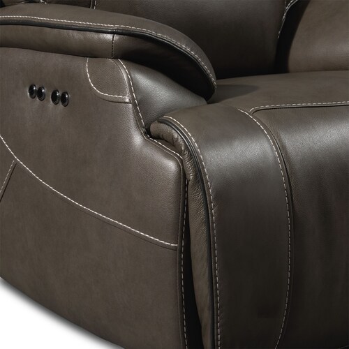Devon Dual-Power Recliner - Charcoa 6 Devon Dual-Power Recliner - Charcoa
