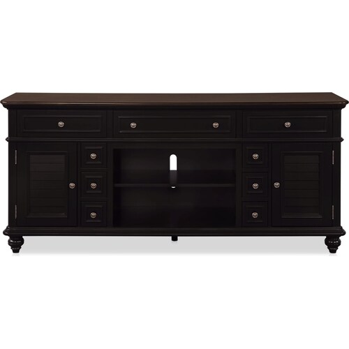 Charleston 74 TV Stand - Blac