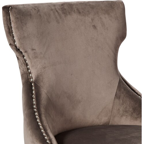 Stella Counter-Height Stool - Taupe Velve