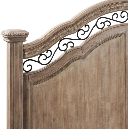 Tuscany King Panel Bed - Taup 3 Tuscany King Panel Bed - Taup