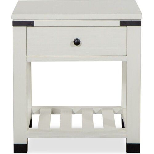 Brooke Harbor End Table - Whit