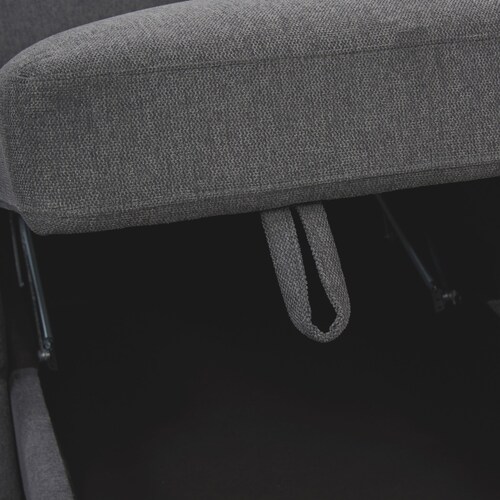 Milo 2-Piece Sleeper Sectional with Right-Facing Chaise - Charcoa