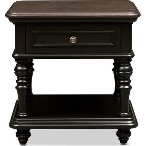 Charleston End Table - Blac