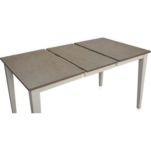 Maxwell Solid Wood Counter-Height Extendable Dining Table - Gra