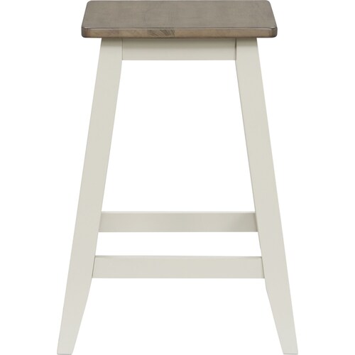Maxwell Solid Wood Backless Counter Stool - Gra