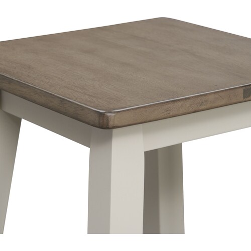 Maxwell Solid Wood Backless Counter Stool - Gra