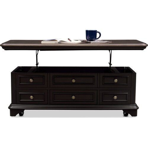 Charleston Lift-Top Coffee Table - Blac 3 Charleston Lift-Top Coffee Table - Blac