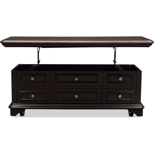 Charleston Lift-Top Coffee Table - Blac 4 Charleston Lift-Top Coffee Table - Blac