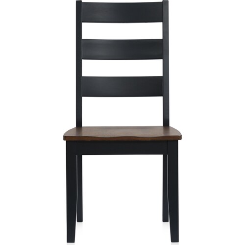 Maxwell Solid Wood Dining Chair - Blac