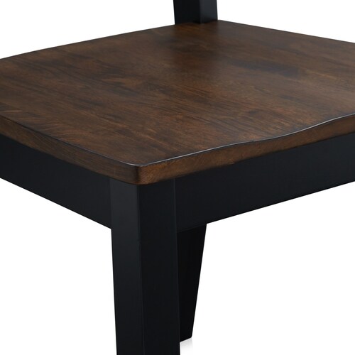 Maxwell Solid Wood Dining Chair - Blac 5 Maxwell Solid Wood Dining Chair - Blac
