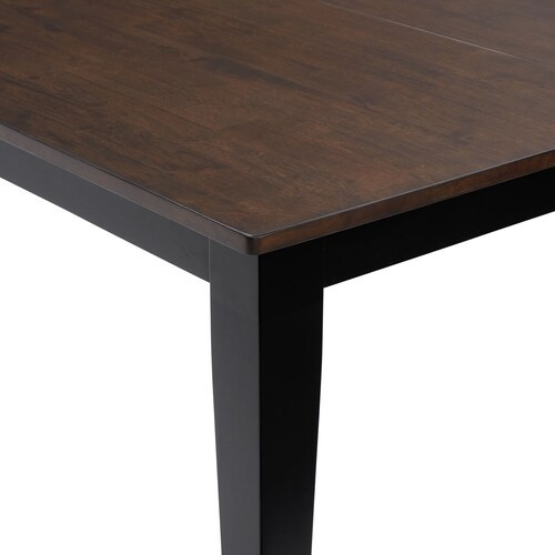 Maxwell Solid Wood Extendable Dining Table - Blac 6 Maxwell Solid Wood Extendable Dining Table - Blac