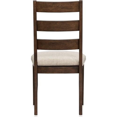 Maxwell Upholstered Dining Chair - Hickory - Wood Leg
