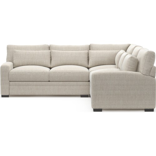 Winston Foam Comfort 3-Piece Sectional - Mason Porcelai