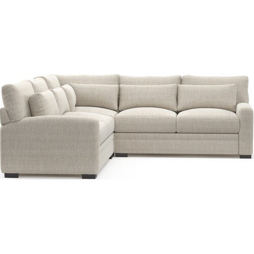 Winston Foam Comfort 3-Piece Sectional - Mason Porcelai