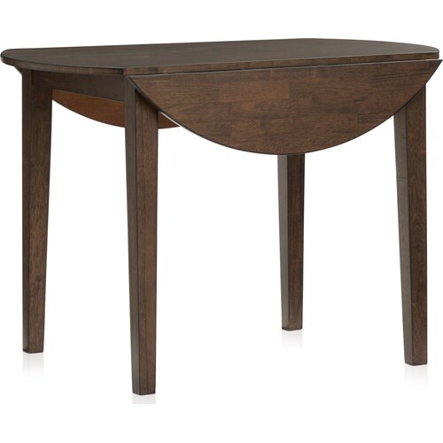 Maxwell Solid Wood Drop-Leaf Dining Table - Hickor