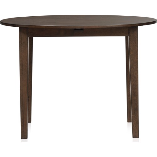 Maxwell Solid Wood Drop-Leaf Dining Table - Hickor