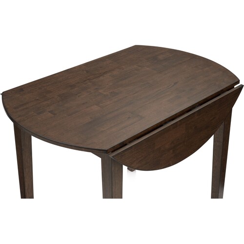 Maxwell Solid Wood Drop-Leaf Dining Table - Hickor 3 Maxwell Solid Wood Drop-Leaf Dining Table - Hickor