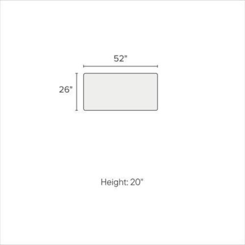 Haven Foam Comfort Ottoman - Oslo Sno 3 Haven Foam Comfort Ottoman - Oslo Sno