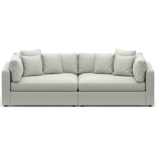 Haven Foam Comfort 2-Piece Media Sofa - Oslo Sno