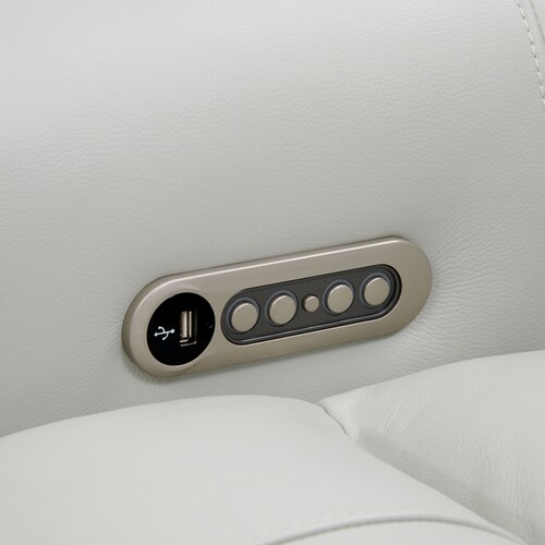 Hartley 3-Piece Dual-Power Reclining Sofa with Console - Light Gra 5 Hartley 3-Piece Dual-Power Reclining Sofa with Console - Light Gra