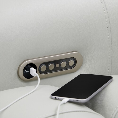 Hartley 3-Piece Dual-Power Reclining Sofa with 2 Reclining Seats - Light Gra 5 Hartley 3-Piece Dual-Power Reclining Sofa with 2 Reclining Seats - Light Gra