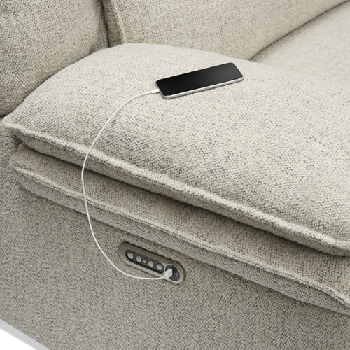 Brookdale 6-Piece Dual-Power Reclining Sectional with Right-Facing Chaise and 2 Reclining Seat